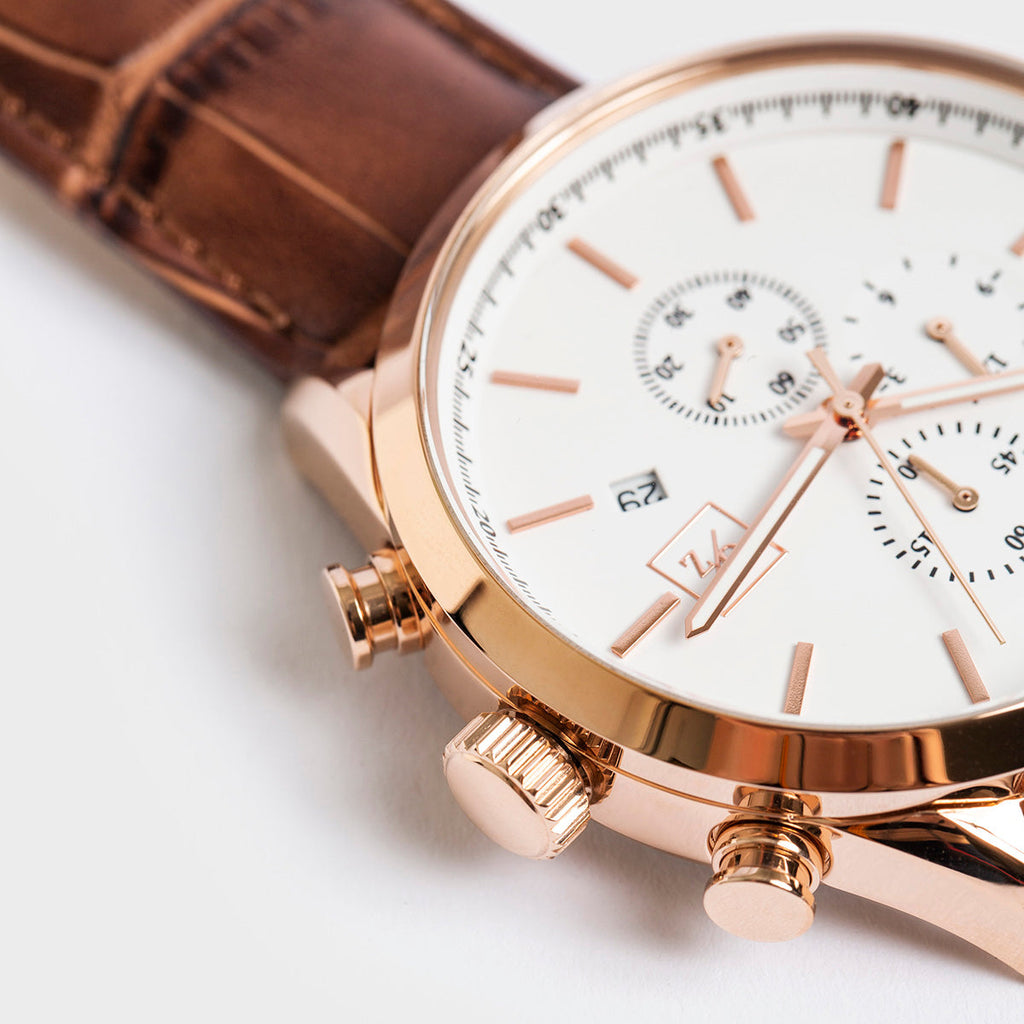 Reloj de Lujo Monaco – Cronógrafo con Correa de Cuero Premium