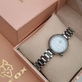 "Reloj GFox mujer pulso delgado acero plateado – Elegancia femenina | LuxorMoments"